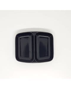 Two Section Mixing Dish (Black)